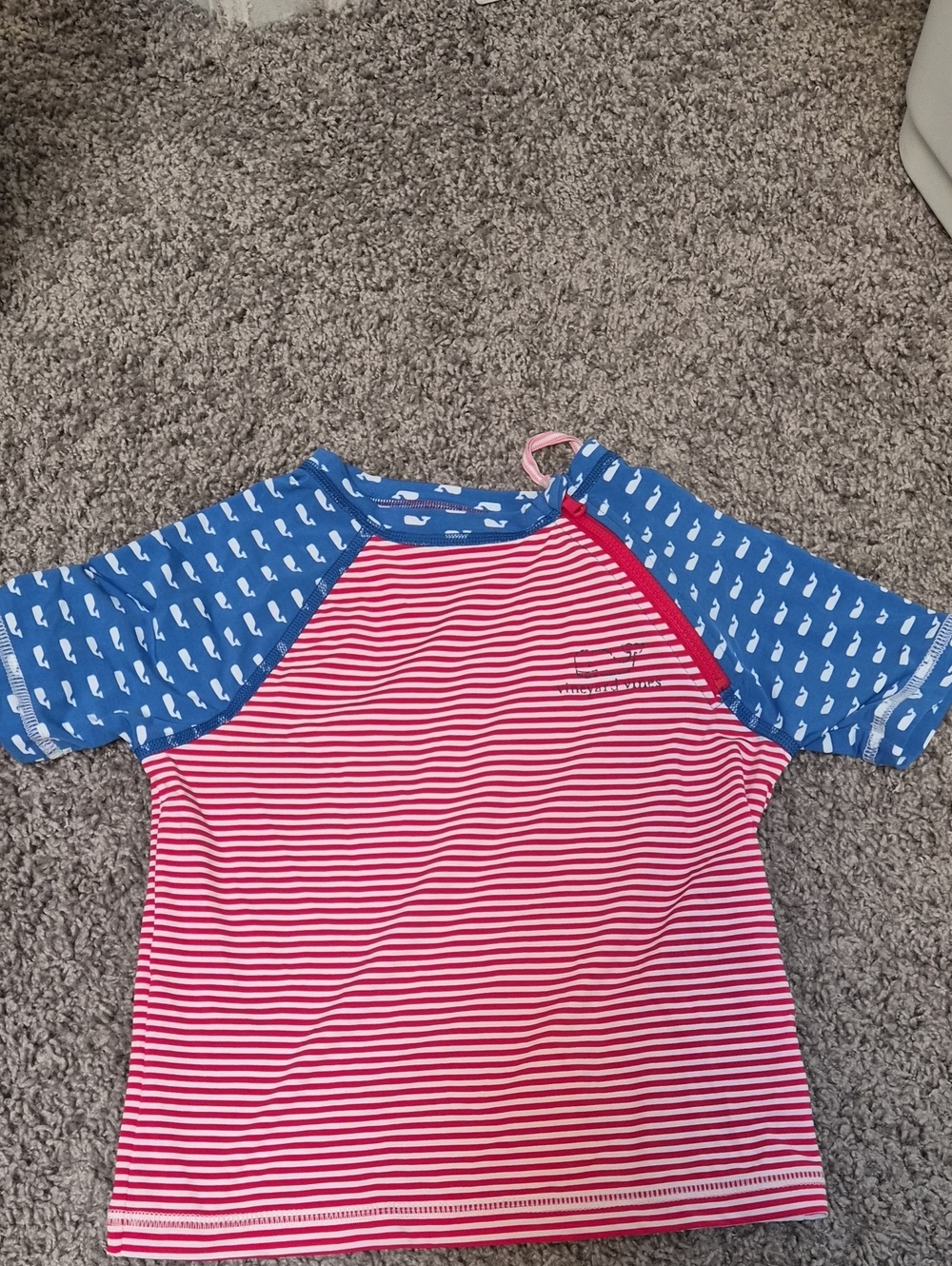 Vineyard Vines Kids Rashguard - Red, White & Blue Size 5-6